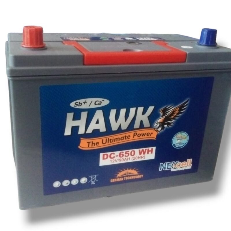 Hawk DC650 deep cycle battery